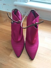 DKNY Women's Boots UK 5 Purple/Lilac satin and leather BNWOB