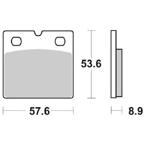 Sbs 640hf brake - sbs, for