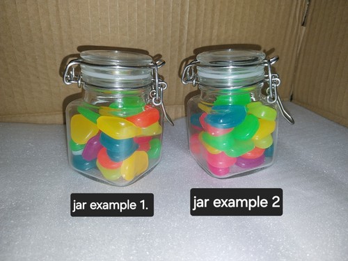 Mini glass jar with - mini,