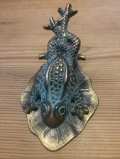 Vintage Brass Leaping Frog Paper Weight/Clip
