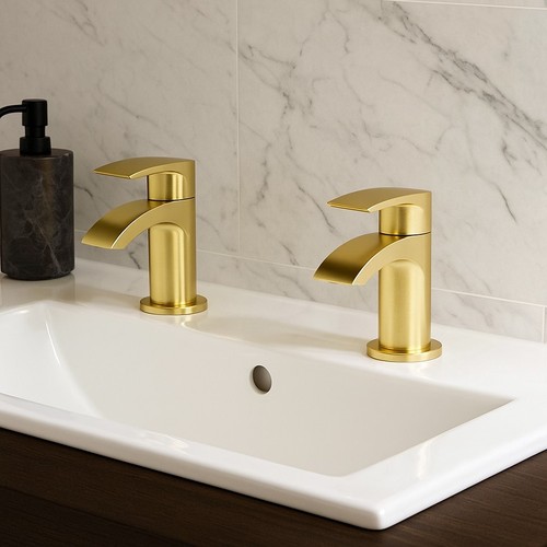 Belantia brushed brass basin - brushed,