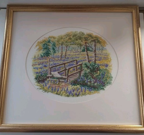 Vtg embroidery picture - embroidery,