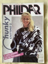 Phildar knitting pattern book 3. 21 Chunky family designs Nordic, Aran, Intarsia