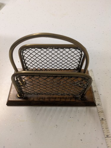 Antique brass letter rack - antique,