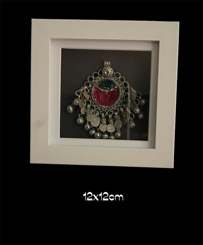 Framed antique afghan - framed,