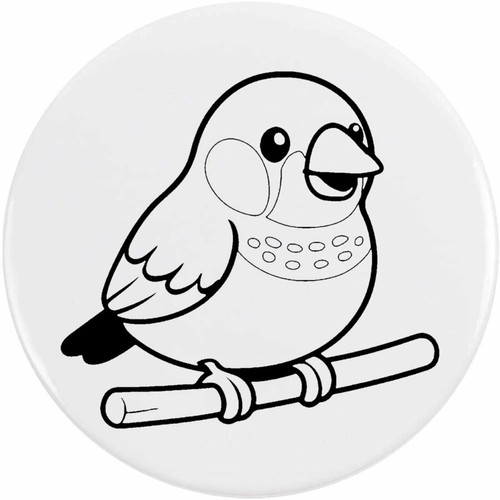 Zebra finch button pin - button,