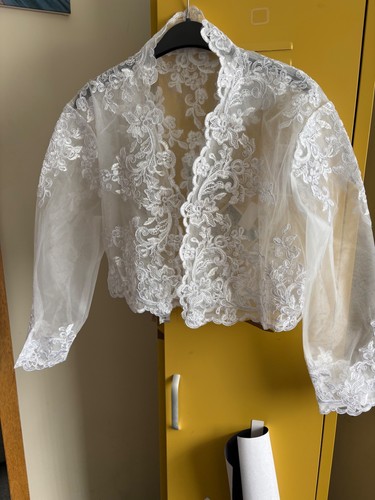Bridal lace jacket - bridal,