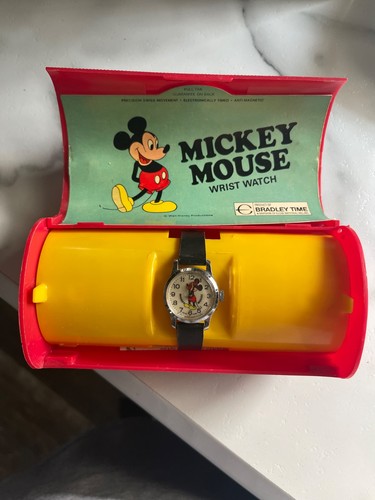 Vtg mickey mouse wrist watch - vtg,