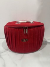 Red and maroon velvet vanity - and,
