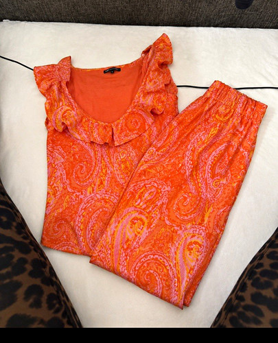 Women orange paisley piece - women's,
