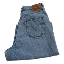 Levi High Waisted Straight Jeans Blue Size 12 Waist 30 Leg 31 W30 L31 (Q7688)