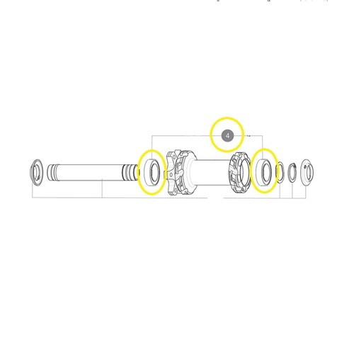 Kit front wheel bearings - kit,