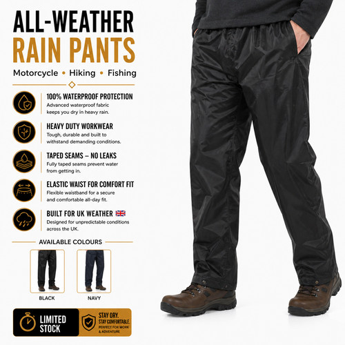 Waterproof over trousers mens - trousers,