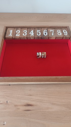 Vintage shut the box - the, wooden