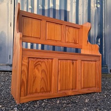 Plank Pine Monks Bench With
