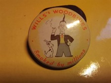 Wills Woodbines Badge 1950s Cigarette Advertsing. Rare Item Free Postage