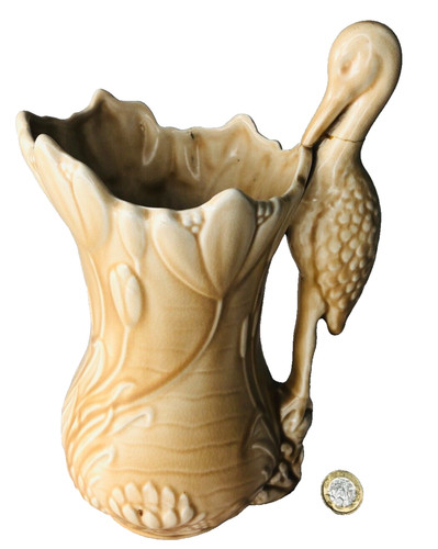 Sylvac pottery jug heron - sylvac,