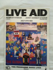 Live aid programme July 13th
