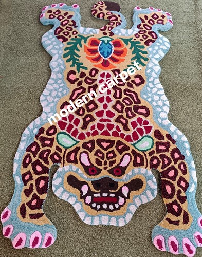 Tibetan tiger rugs handmade - tibetan,