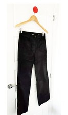 Zara Woman Premium Denim Collection Tribute 70s Black Velvet Trousers  Small