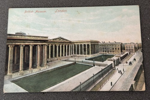 Rppc british museum london - british,