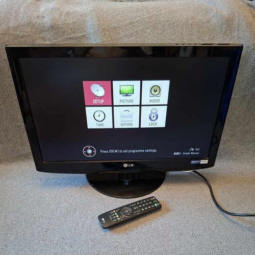 Tv plus remote - lg, 22”