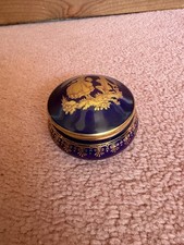 Limoges Cobalt Blue Trinket