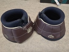 Veredus Safety Bell Overreach Boots, Medium Size, Brown/Black (Ref: 335B)