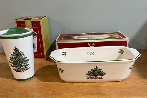 Spode christmas tree loaf pan - spode,