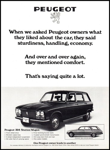 1972 peugeot 304 station wagon - peugeot,