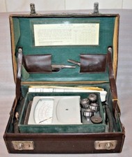Vintage Velometer, Associated Electrical Industries 3002, AEI Cased, accessories