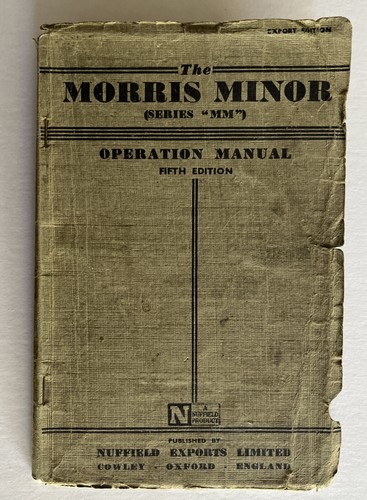 Morris minor owners manual - morris,