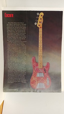 1968 FENDER TELECASTER BASS PAISLEY GUITAR .  ENCORE PAGE FEATURE 11X8.5   2