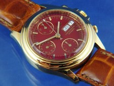 Vintage Rare Zeno Automatic Chronograph Watch Valjoux 7750 Watch NOS 1980S