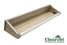 VW T5, T6 Campervan Storage Shelf, 530mm Driftwood Retaining Top Storage