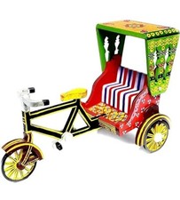 Wooden Rickshaw Vehicle Toy |