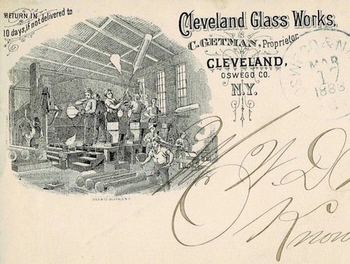 Glass blowing works - glass,