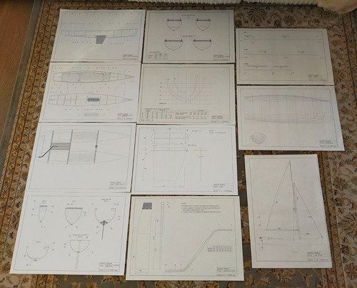 Oberon boat technical drawings - boat,