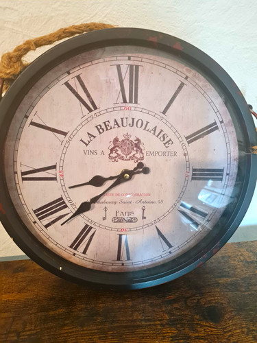 Round wall clock - round,