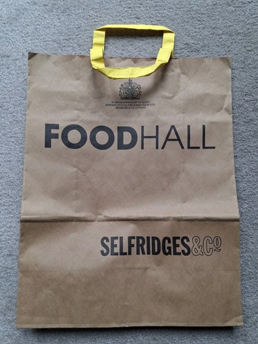 Selfridges food hall paper - food, bag