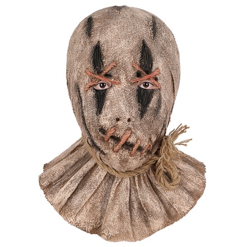 Creepy scarecrow mask latex - creepy,