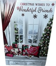 Cbristmas card to Wonderful Friends 7x5 inch card for xmas