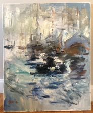 Nautical Cubism Oil Painting