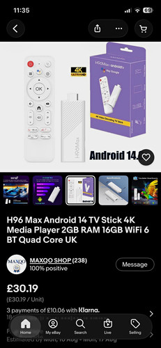 H96 max android stick - h96,