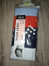 5 x Ladies polka dot high leg