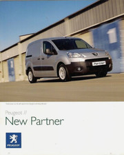 Peugeot Partner Van 2008-2009 UK Market Sales Brochure Short, Long, Platform Cab