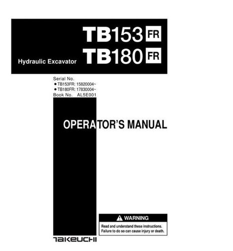 Takeuchi tb153fr excavator - tb153fr,