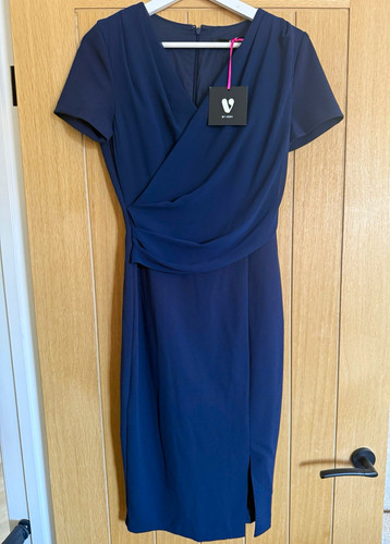 Very navy wrap - very, dress