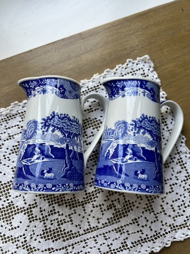 Pair spode blue white - of,