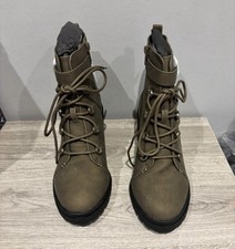 Evans Ladies Boots Faux Suede